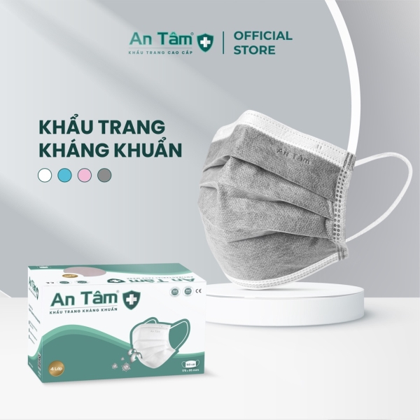 Khẩu trang y tế 4 lớp kháng khuẩn - Khẩu Trang Y Tế An Tâm - Công Ty TNHH Một Thành Viên Sản Xuất Thương Mại Tân Vạn Phước